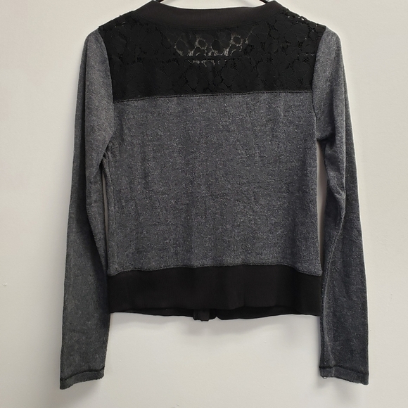 Princess Vera Wang Womens Cardigan Sweater Lace Size Small - Picture 3 of 7